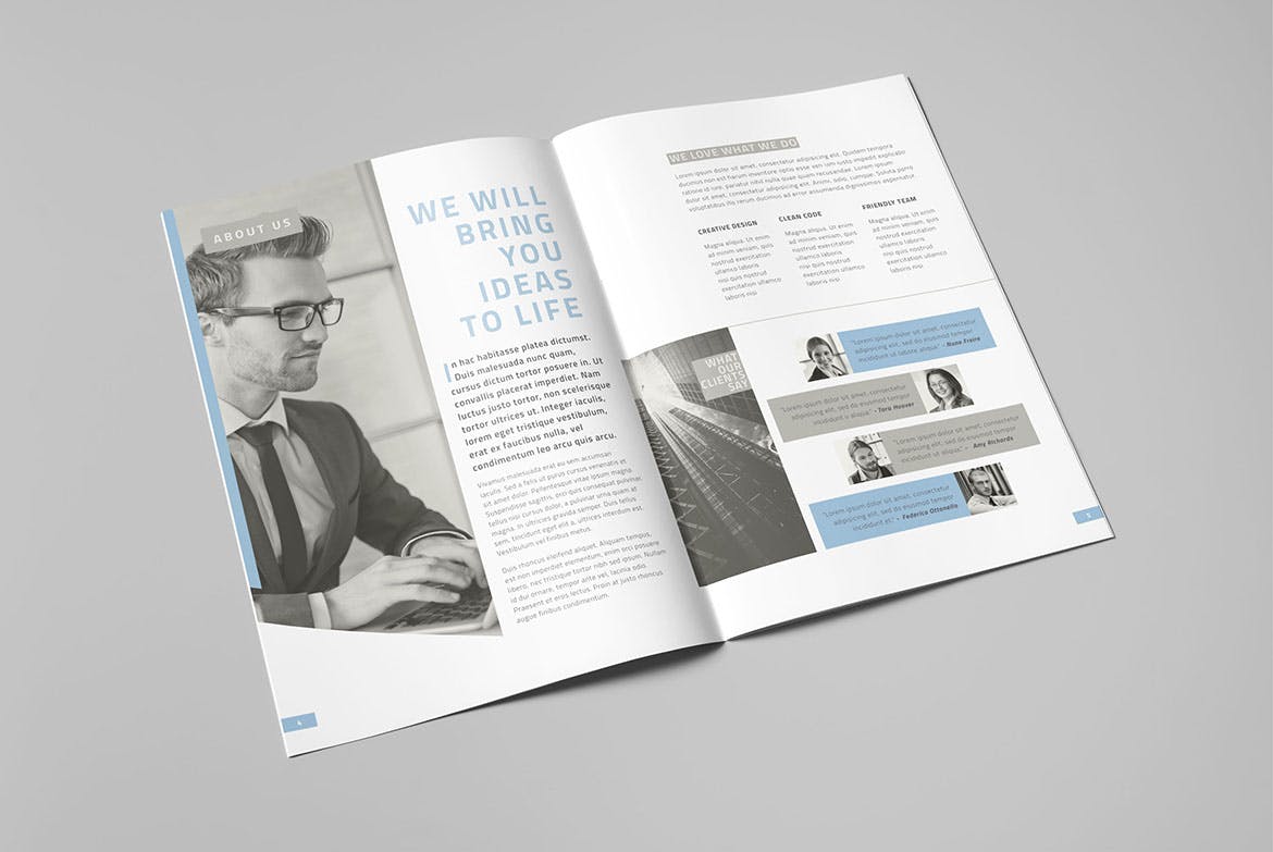 高端创意设计/广告服务公司画册设计模板v2 Corporate Brochure Vol.2插图2