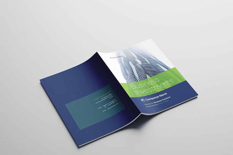 多用途A4商业投资理财手册设计模板插图(8)
