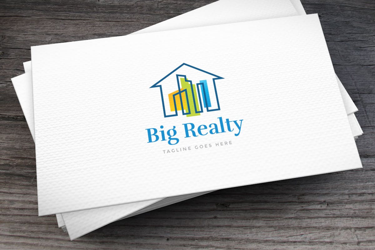 房地产建筑企业Logo设计模板 Big Realty Logo Template插图