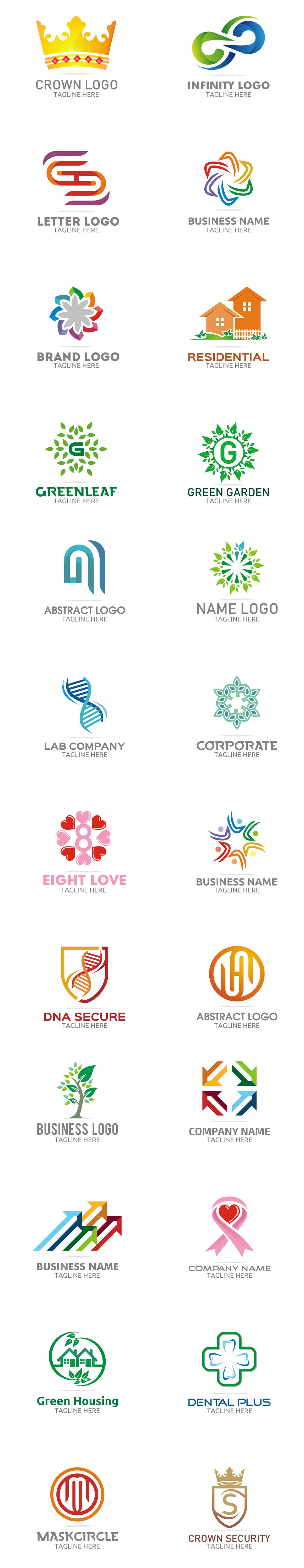 28个精美创新的Logo模板 28 Free Logo Designs插图(1)