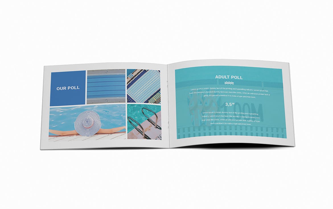 游泳培训招生简章/宣传册设计模板 Swimming A5 Brochure Template插图11