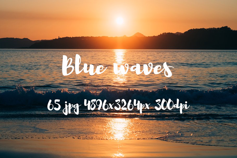 湖光山色高清照片素材 Blue waves photo pack插图(33)