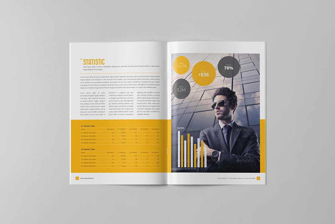 经典通用企业简介宣传画册设计模板 Business Brochure插图(9)