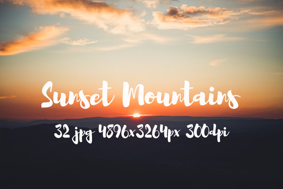 日落西山风景高清照片素材 Sunset Mountains photo pack插图(7)