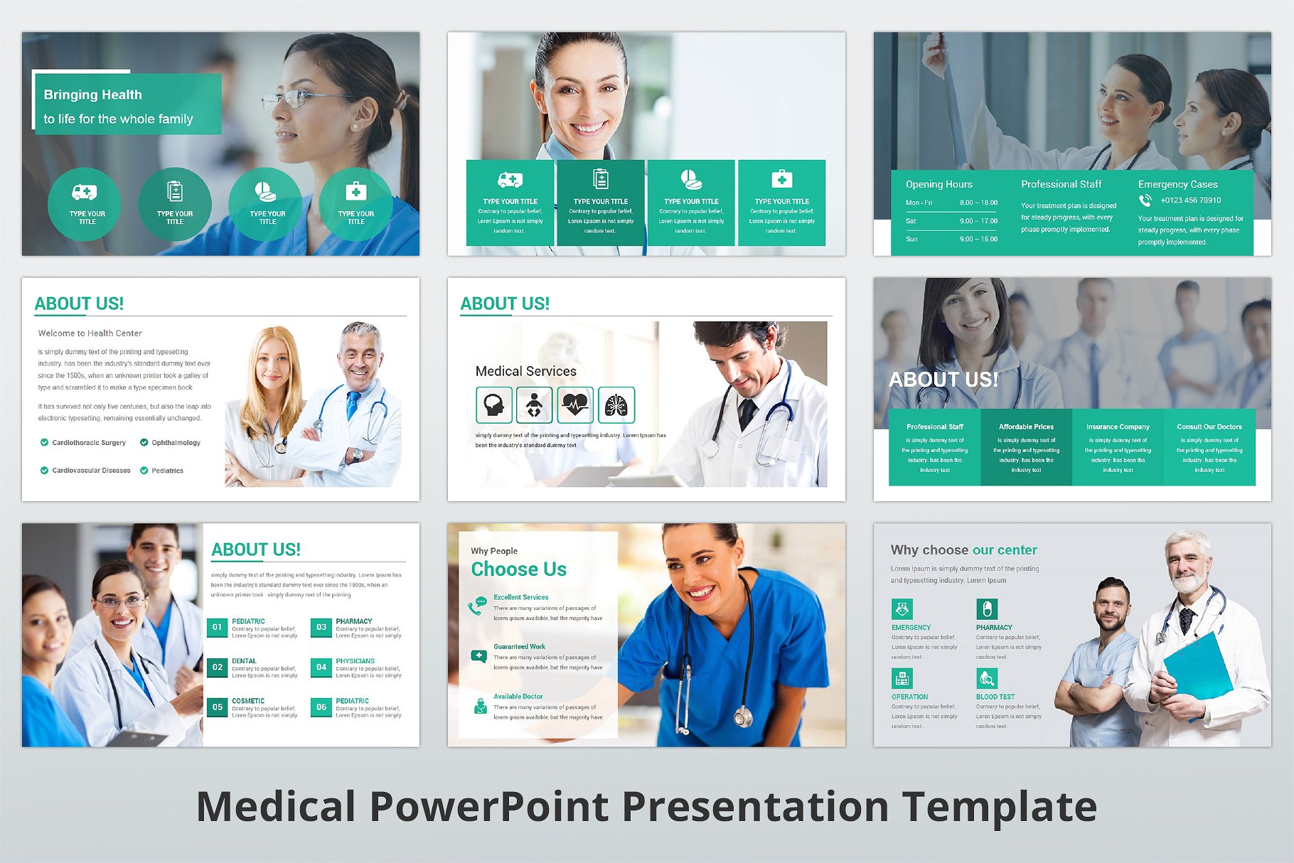 高品质医疗行业演示的PPT模板下载 Medical PowerPoint Template [pptx]插图(5)