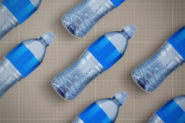 矿泉水蒸馏水瓶罐样机v2 Water Bottle V.2 Mockup插图(12)