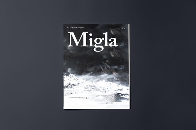 高端杂志样机模板 Migla Realistic Magazine Print Mockup插图(4)
