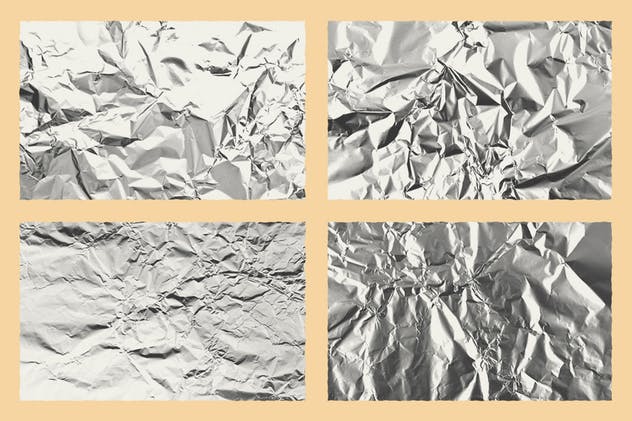 箔纸锡纸折叠皱褶纹理设计素材包 Fold Texture Pack 1.5插图2