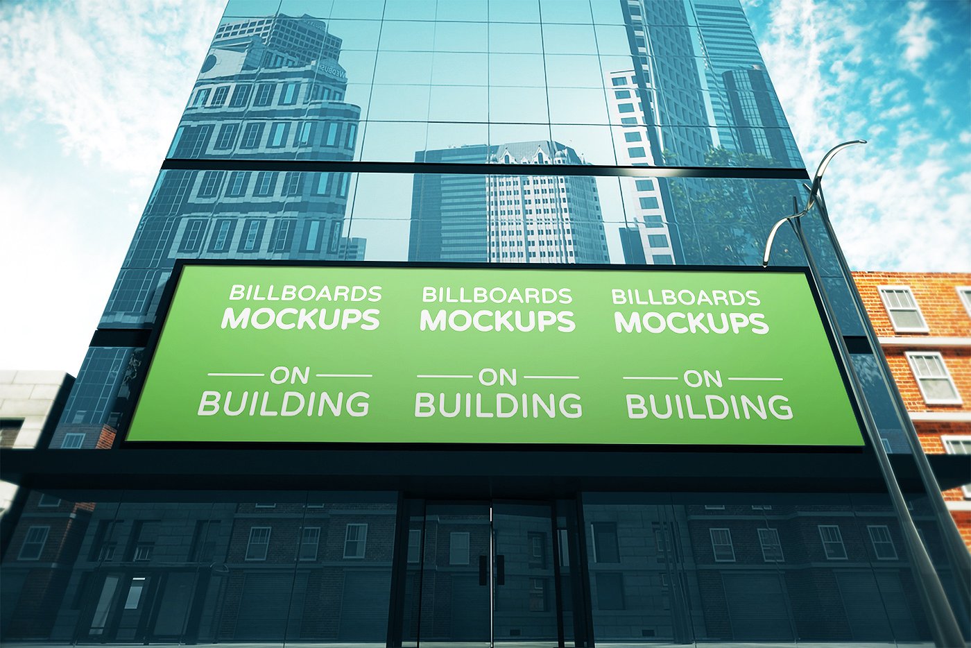 建筑物的广告牌样机展示模型mockups插图3