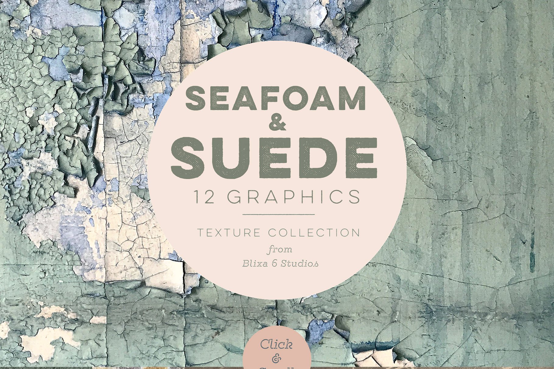 粗糙古老的海泡石绒面革纹理 Seafoam & Suede Textured Backgrounds插图1