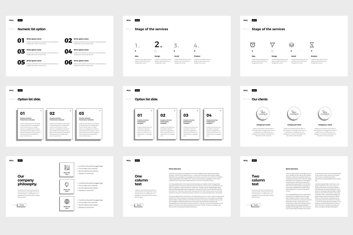 MINI Powerpoint Template 完美介绍自己或公司的PPT模板下载[ppt,pptx]插图(3)