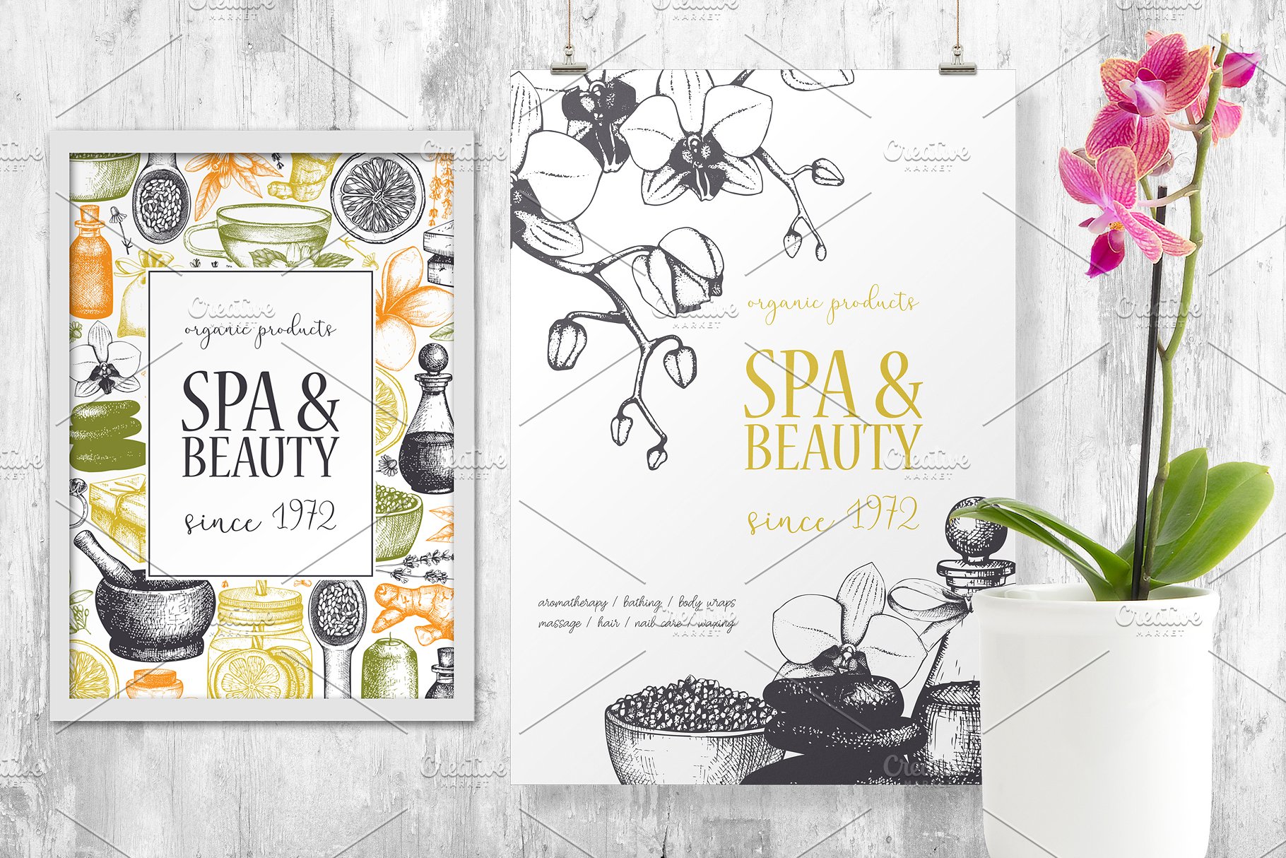西方美容美妆设计素材 Beauty & SPA Designs Collection插图(8)