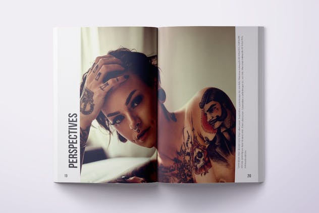 时尚艺术照片摄影作品杂志画册设计模板 Multipurpose Photo Magazine A4 & US Letter 28 Pgs插图(10)