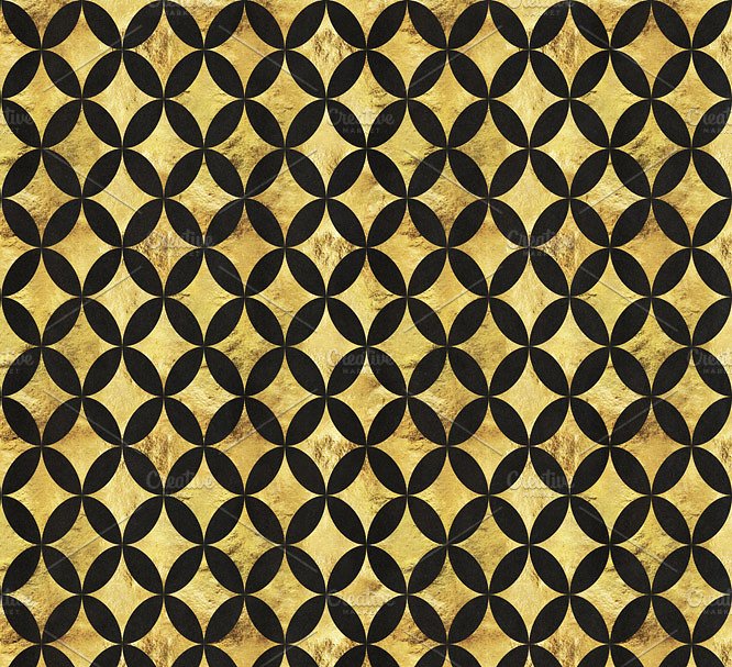 帝王几何金箔图案背景  Regal Geometric Gold Foil Patterns插图(4)