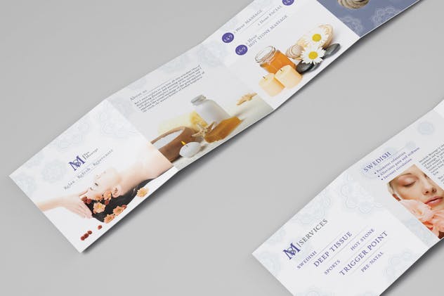 方形迷你折页宣传册样机V2 Square Mini Brochure Seven Panel Mockups 02插图(10)