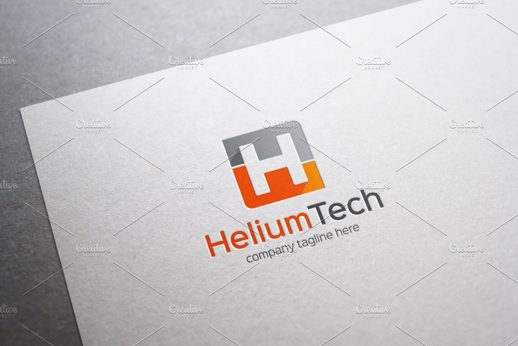 创意字母Logo模板系列之字母H Helium Tech Letter H Logo插图(3)