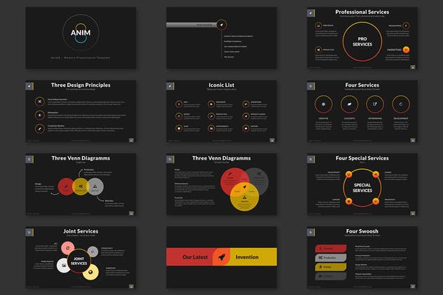 商业报告或创意设计演示Keynote幻灯片模板 Anim8 – Keynote Presentation Template插图(5)
