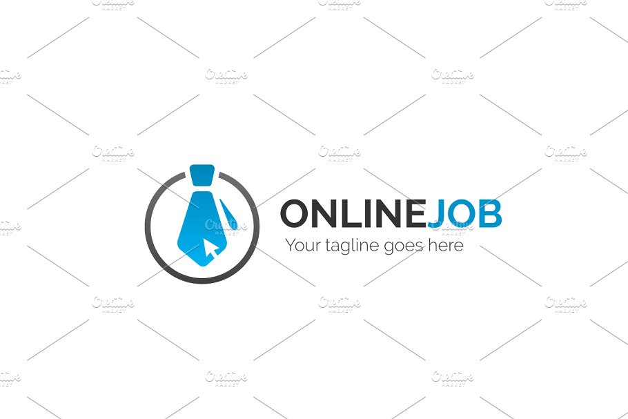线上职场招聘网站Logo模板 Online Job Logo插图(3)
