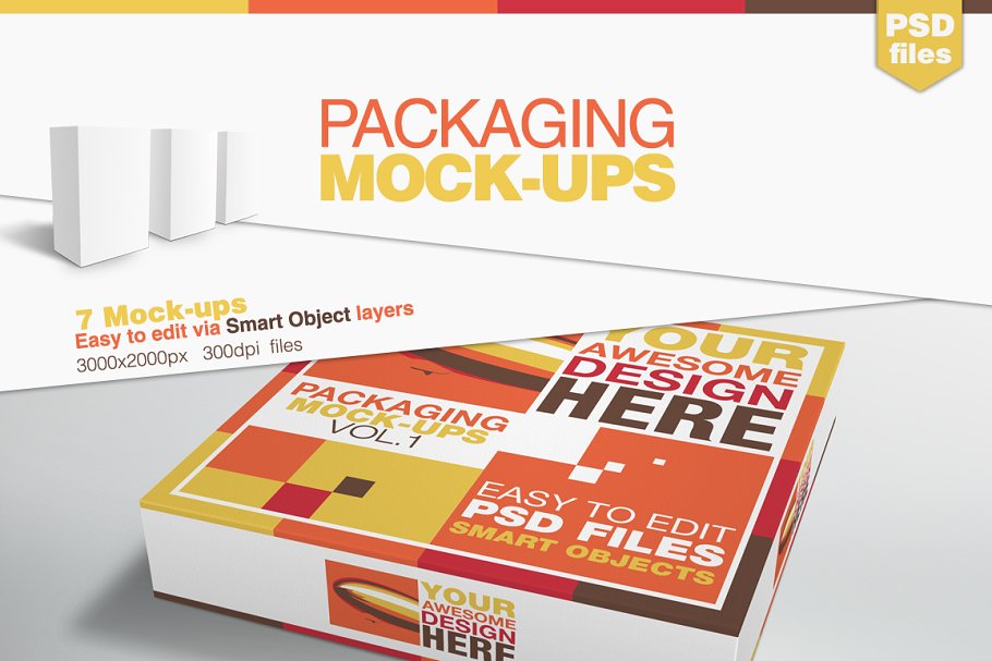包装盒样机模板 Packaging Mock-ups插图