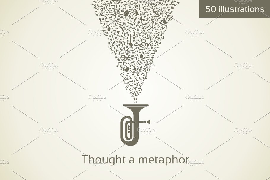 创意多用途隐喻符号合集 Thought a metaphor插图
