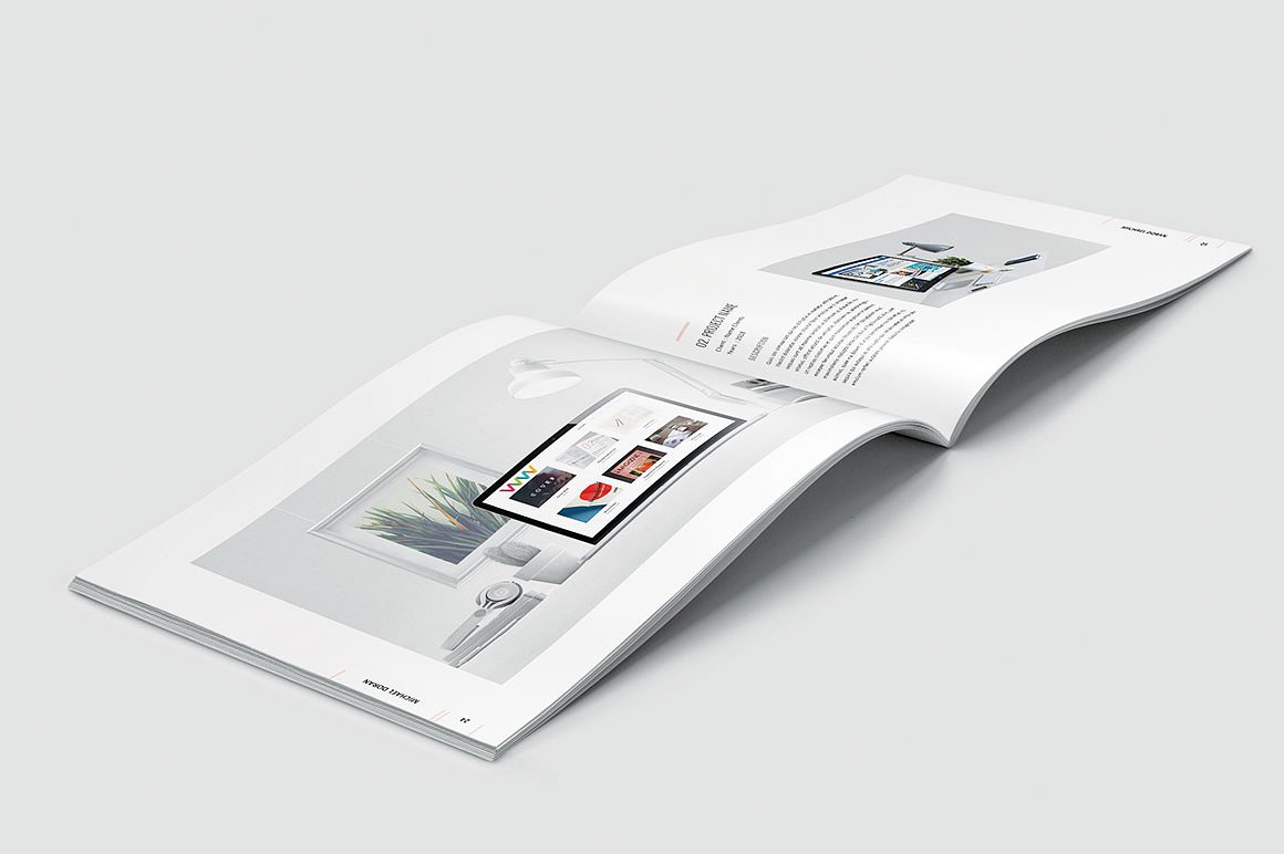 简约而专业的图形设计师产品组合杂志模板插图13