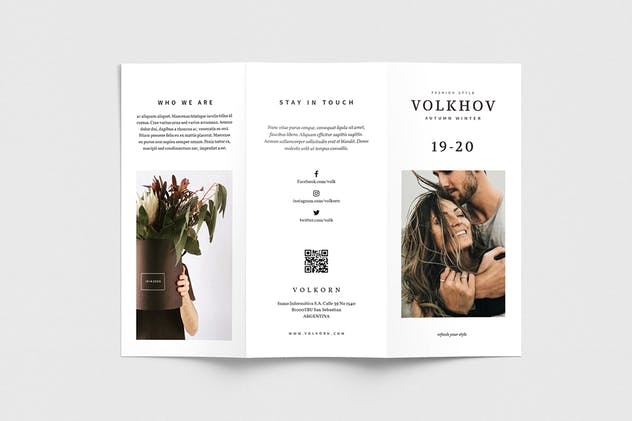 多折页产品宣传册设计模板下载 Volkorn 3fold Brochure插图(4)
