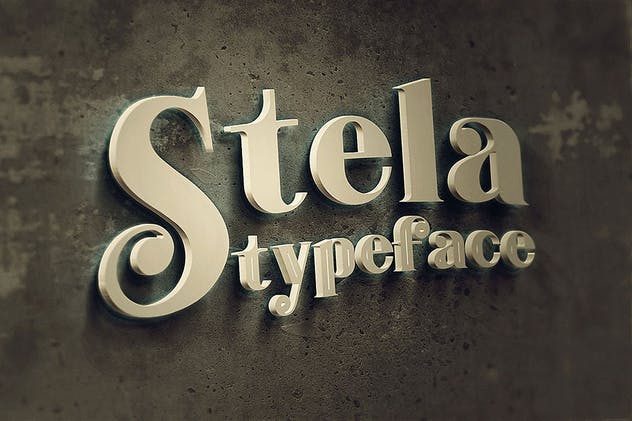 复古外观风格英文衬线装饰字体下载 Stela – Display Font插图6