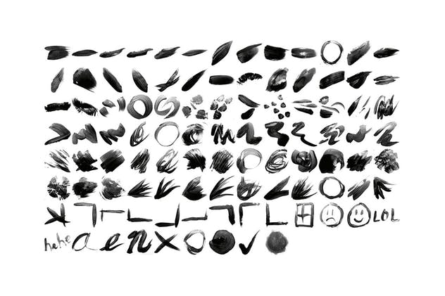 100种自然元素图案PS画笔笔刷 100 Essential Brush Strokes插图(2)