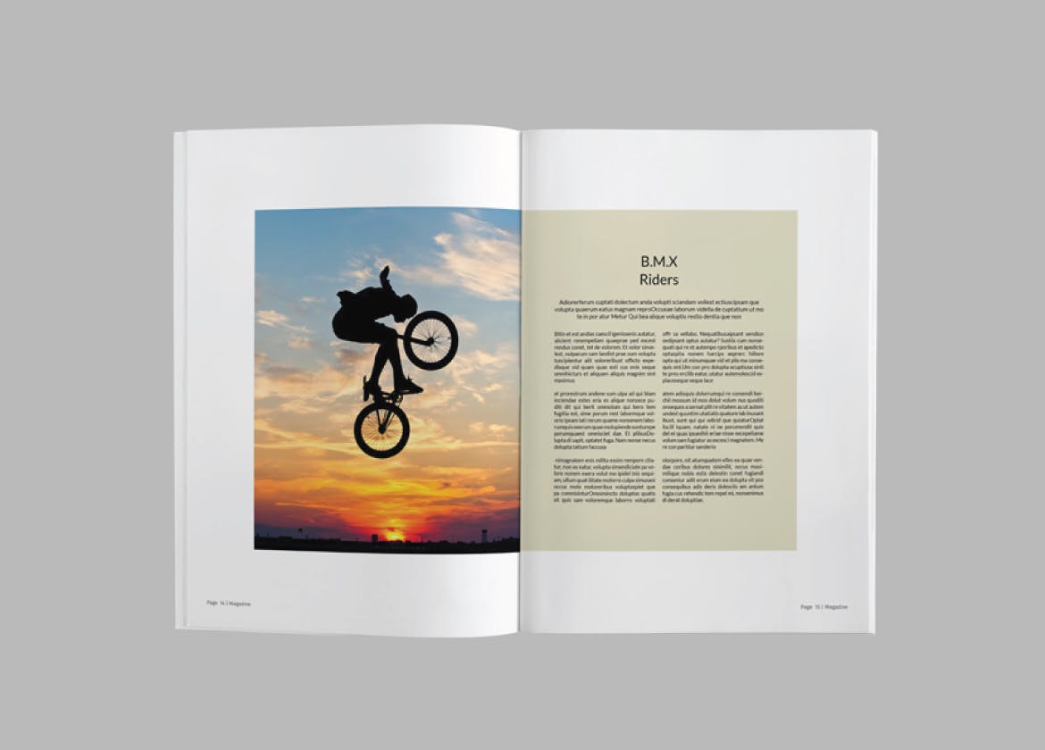 简约现代设计风格杂志设计模板v6 Magazine Template Vol. 6插图(5)