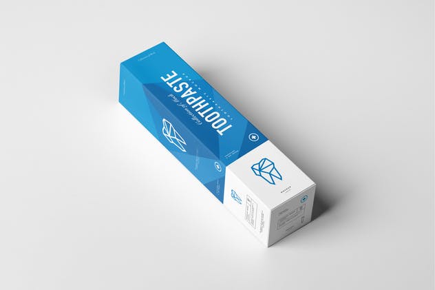 逼真的牙膏盒子包装设计样机 Toothpaste Mock-up插图(6)