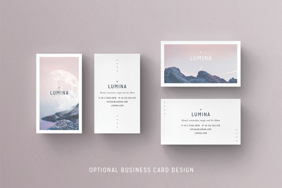 高大上品牌企业名片模板 LUMINA Business Card Template插图(9)