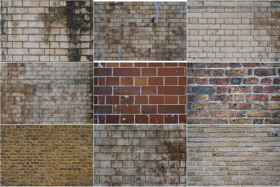 50款砖瓦砖墙纹理 Bricktop 50 brick wall textures插图4