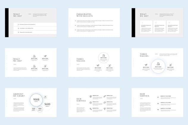 现代简约设计企业PPT设计模板 SPACE Powerpoint Template插图(7)