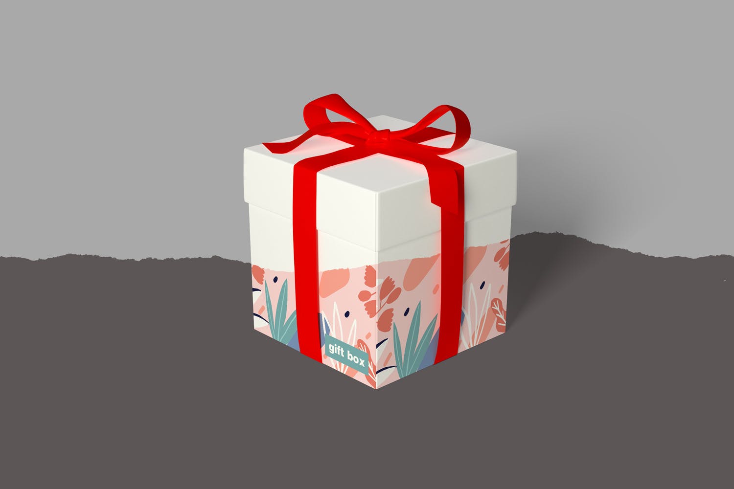 丝带捆绑礼品盒外观设计图样机 Gift Box Mockups插图3