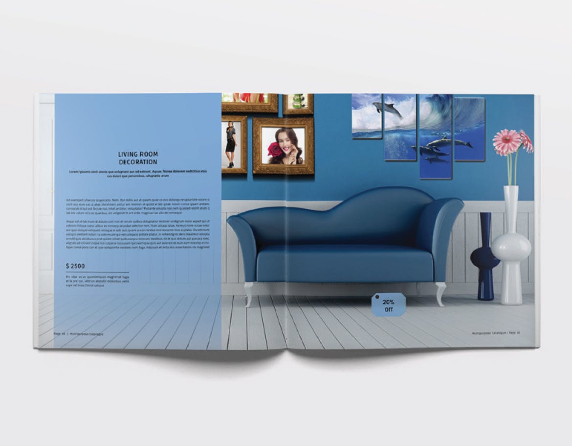 多用途企业产品手册/企业画册设计模板 Multipurpose Catalogue / Brochure插图8