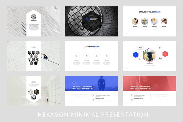 超高品质创业公司路演/项目投标PPT幻灯片模板 Hexagon – Powerpoint Template插图(3)