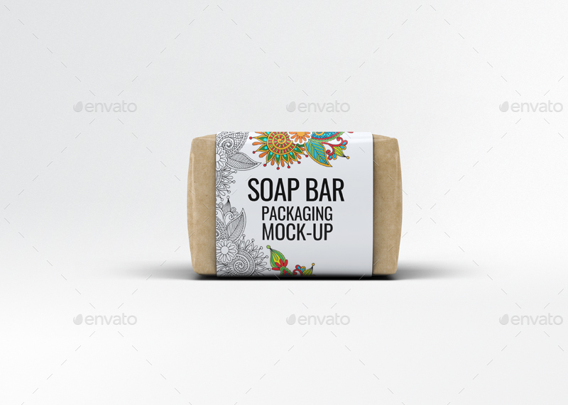 香皂肥皂包装贴纸展示样机 Soap Bar Paper Sleeve Mock-Up插图(11)