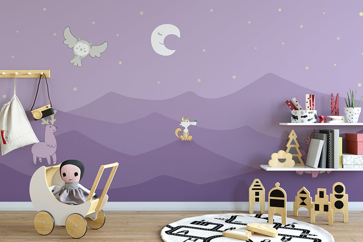 儿童墙纸动物装饰图案设计素材 Wallpaper Animal Decorative for Kids插图(5)