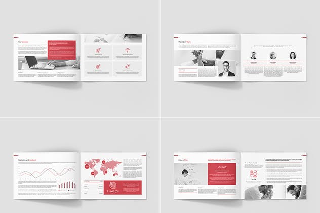 企业市场营销企划画册设计模板套装 Business Marketing – Company Profile Bundle 3 in 1插图5
