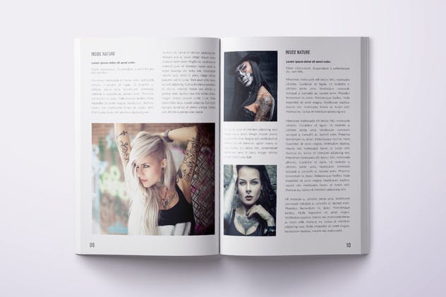 时尚艺术照片摄影作品杂志画册设计模板 Multipurpose Photo Magazine A4 & US Letter 28 Pgs插图(5)