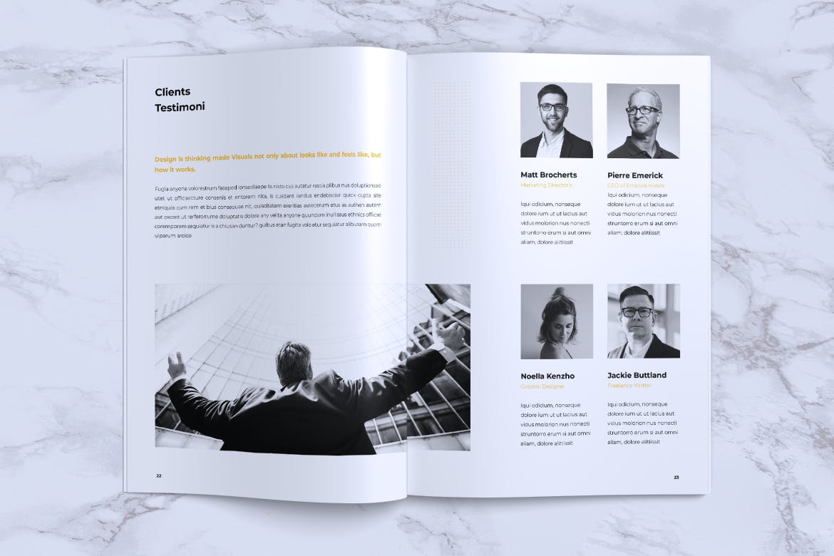 高逼格企业画册/产品服务目录INDD设计模板 INFORM Company Profile Brochure插图11