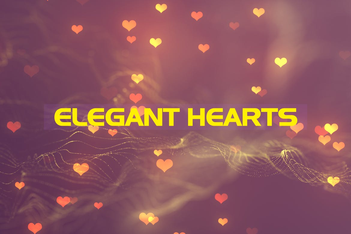 优雅心形高清背景图片素材 Elegant Hearts插图(1)