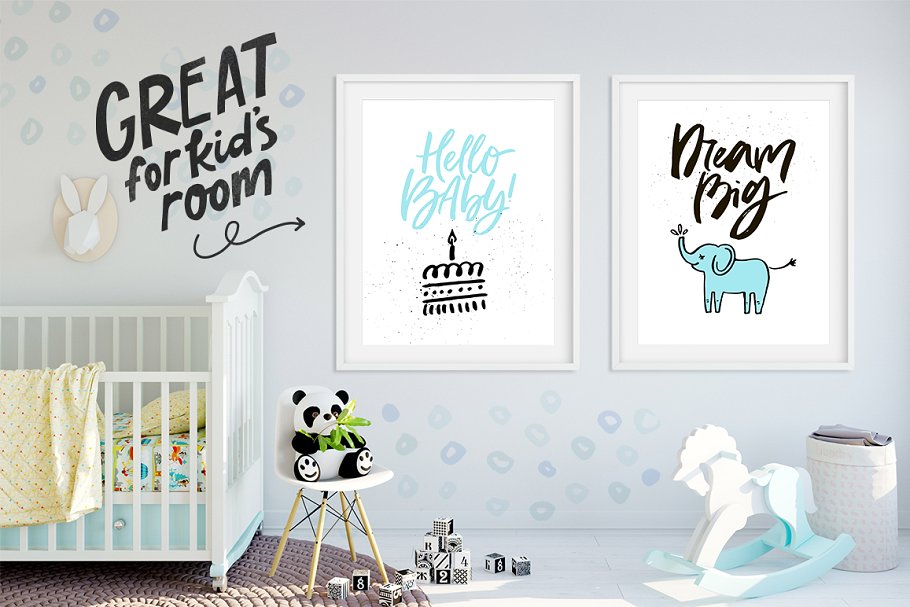 婴儿淋浴品牌设计素材合集 Baby Shower Collection插图(7)