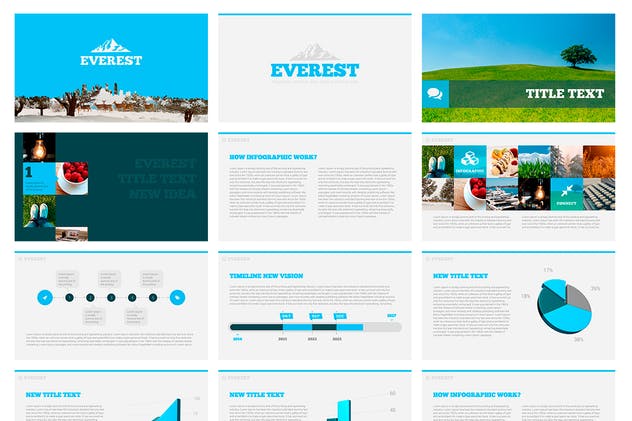 18000+页多用途商务企业主题Keynote幻灯片模板 Everest Business Keynote Template插图2