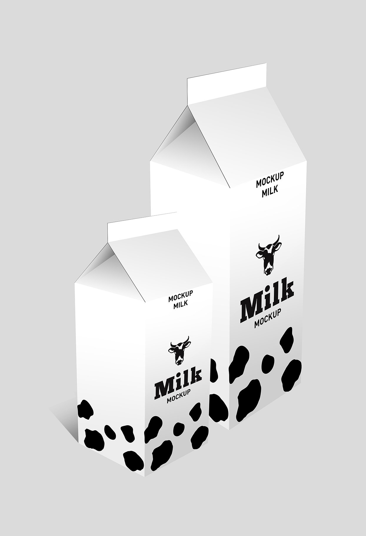 牛奶酸奶瓶包装样机展示模型mockups插图7