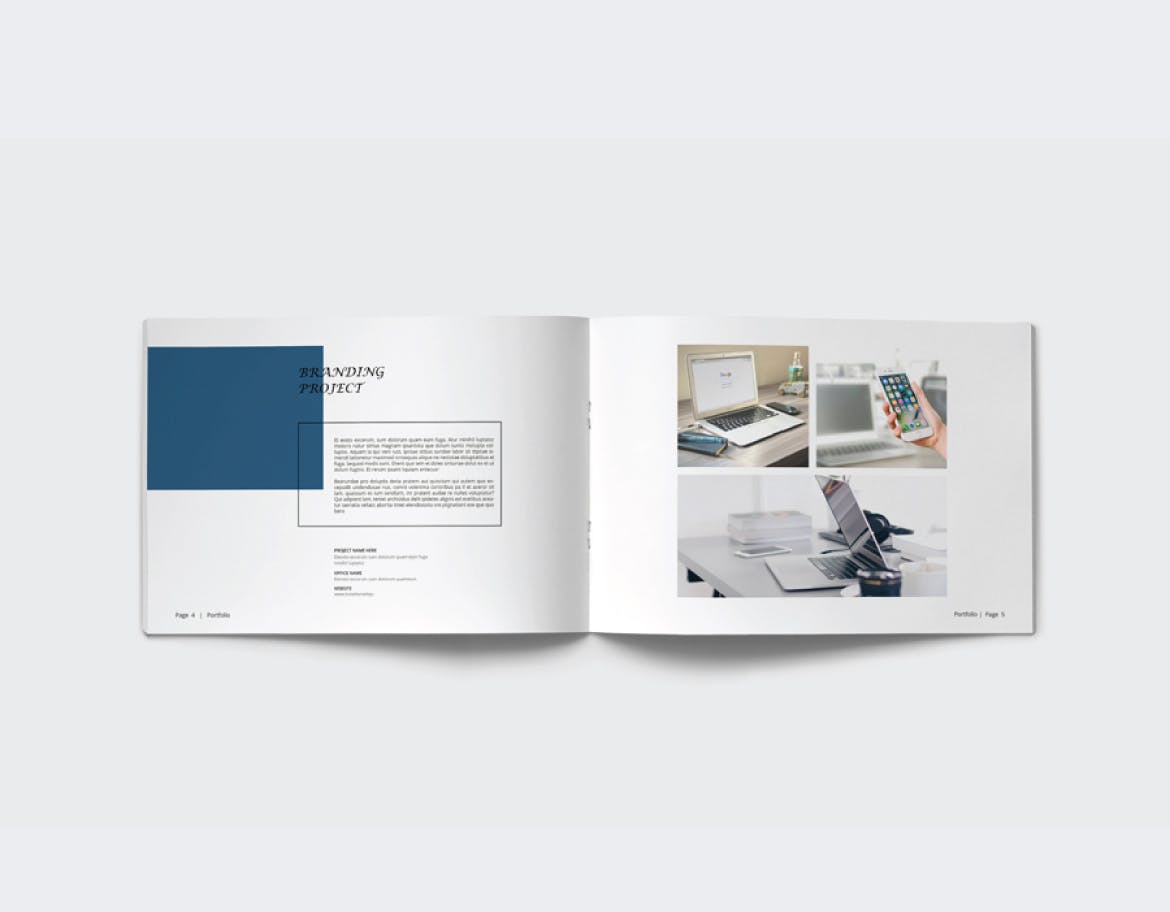 设计工作室/设计公司作品集画册设计模板 Graphic Design Portfolio插图2