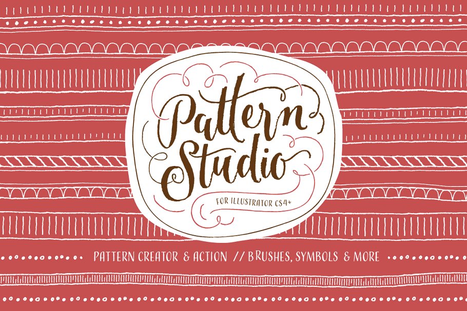 手绘笔画线条纹理AI笔刷 Pattern Studio插图