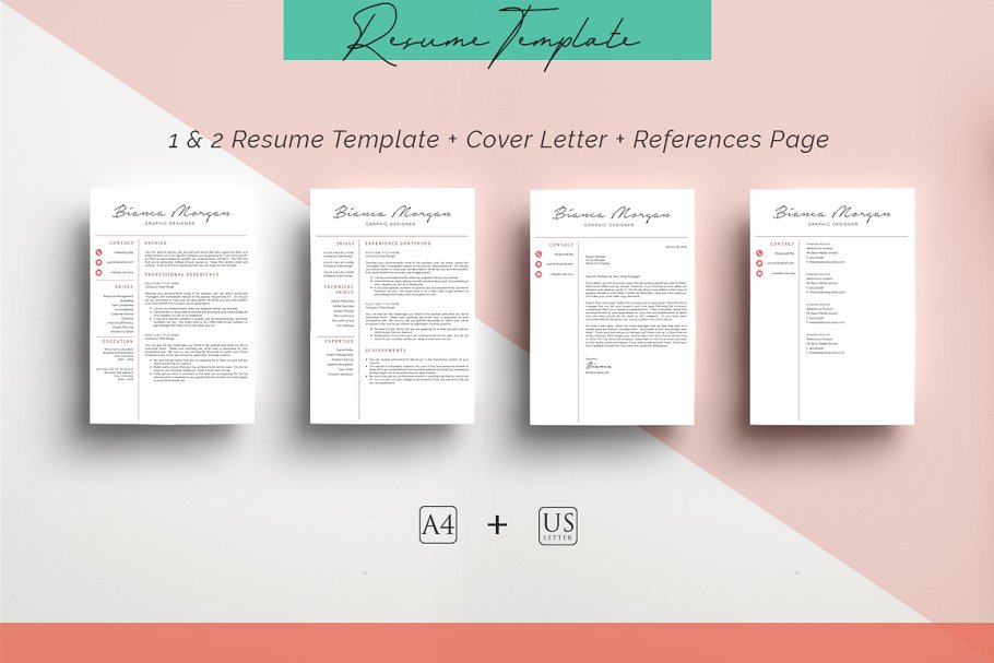 10合一简历模板合集 10 in 1 Resume Templates Bundle插图(2)