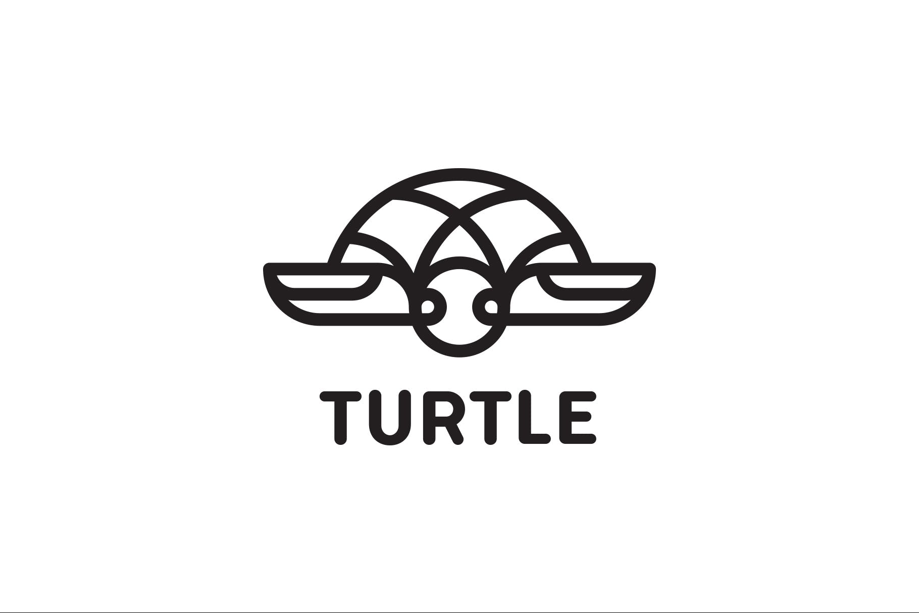 海龟乌龟图形品牌Logo设计模板 Turtle插图(1)