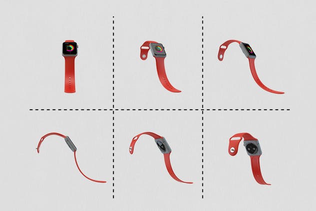 智能Apple手表设备展示样机 Apple Watch Kit Mockup插图(3)